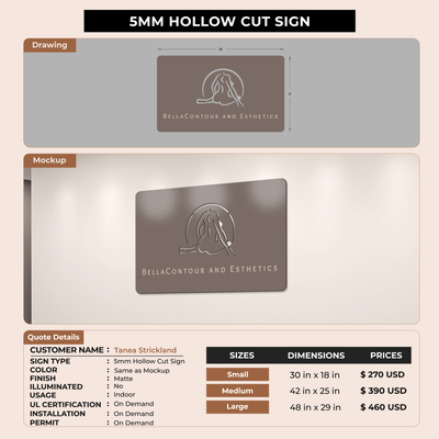 Custom Signs For Tanea Strickland