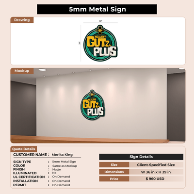 Custom Signs for Merika King