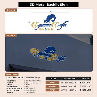 Custom Signs for Shaleana Tancyl