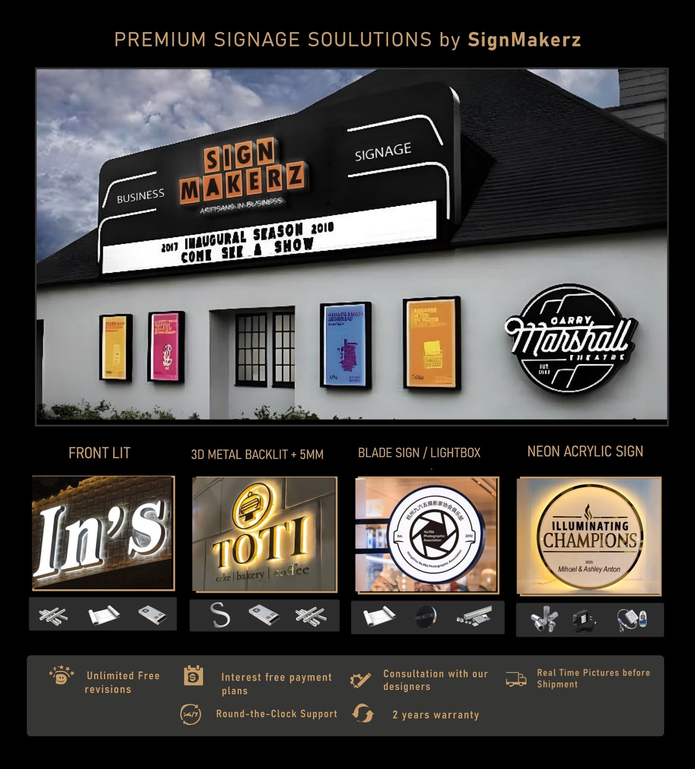 Custom signs for Ilissa Shapiro
