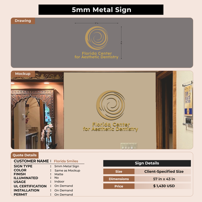 Custom Signs For Florida Smiles