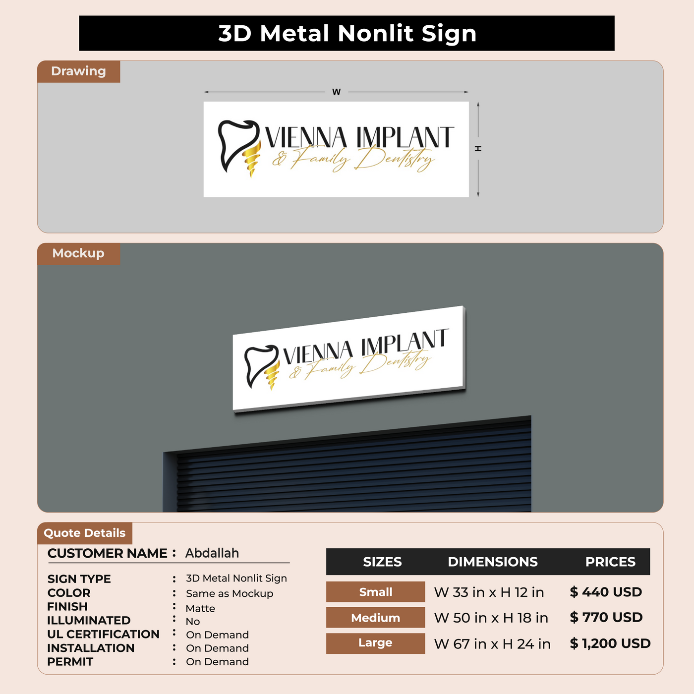 Custom Signs For Abdallah