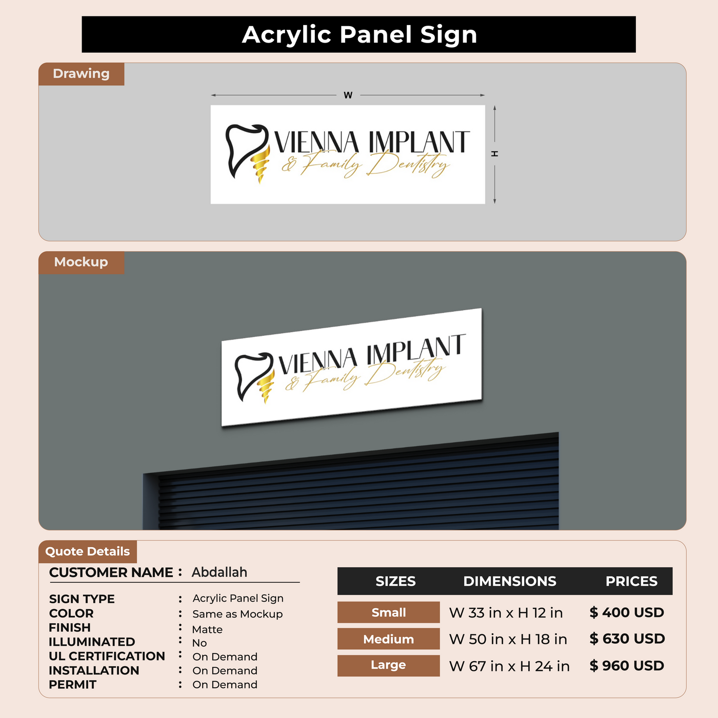 Custom Signs For Abdallah