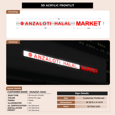 Custom Signs for Abdallah Abdo