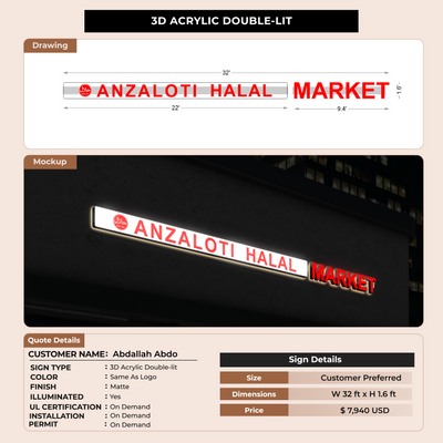 Custom Signs for Abdallah Abdo