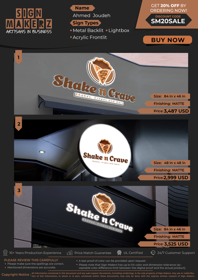 Business Signs for Ahmed  Joudeh