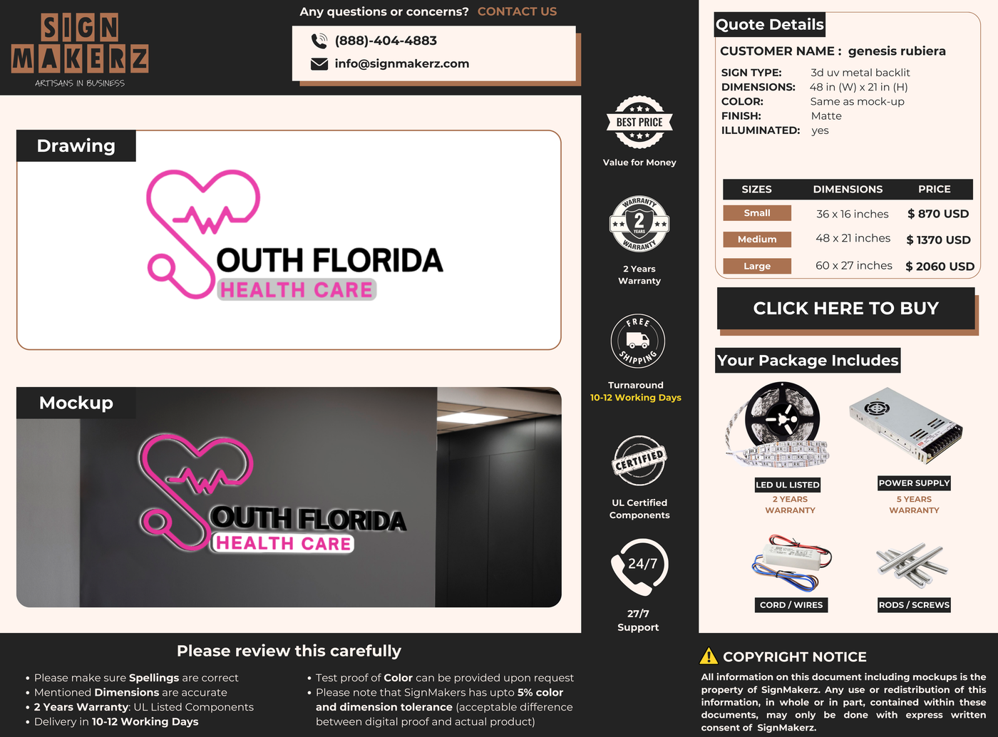 Custom Signs for genesis rubiera