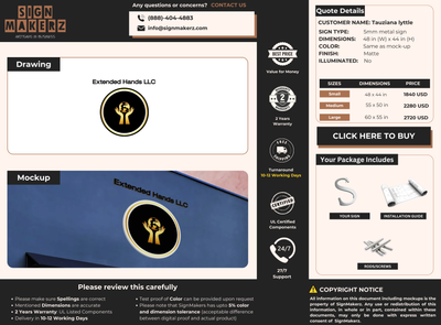 Business Signage for Tauziana lyttle