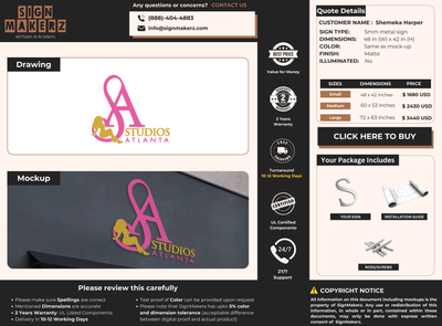 Business signage for Shemeka Harper