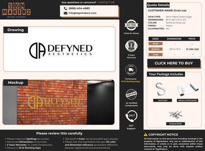 Business Signs for Evan Lee
