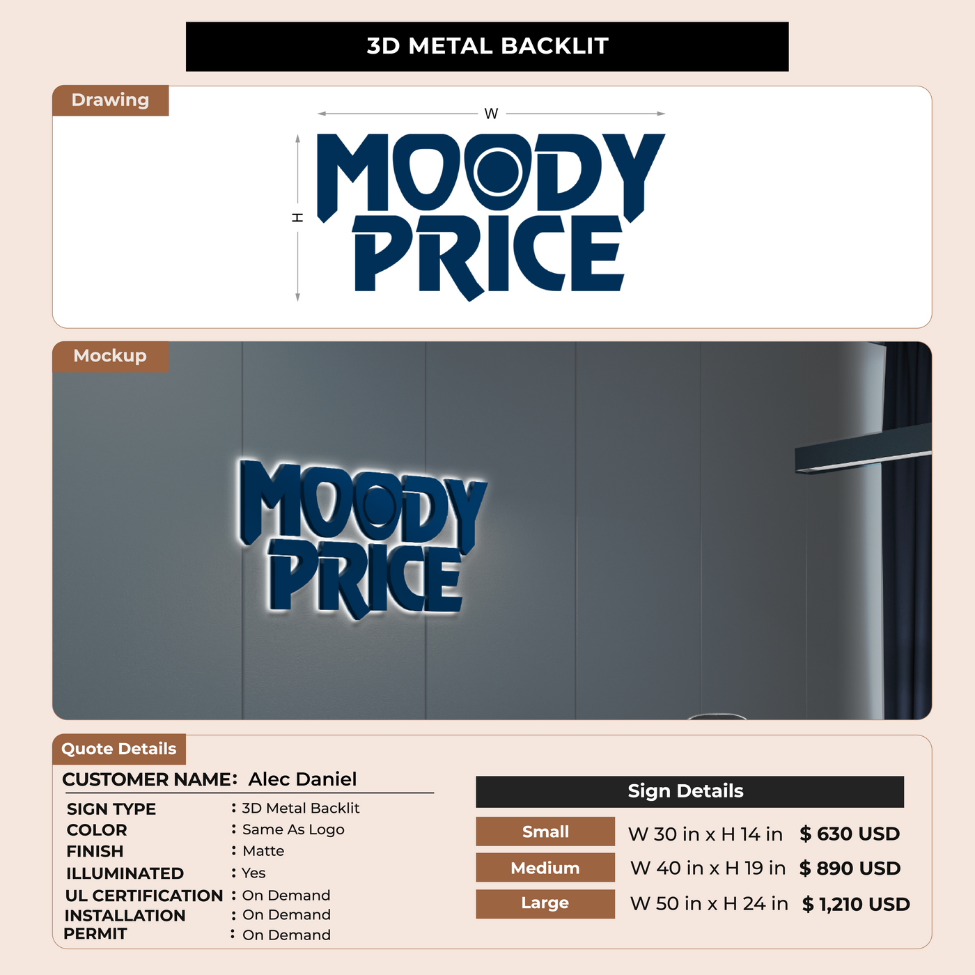 CUSTOM MOCKUP SIGN FOR Alec Daniel