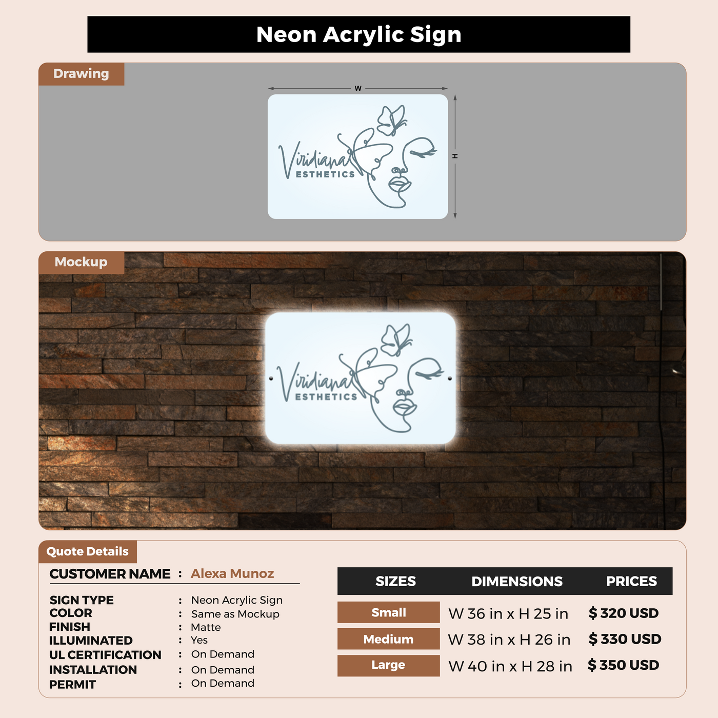 Custom Signs For Alexa Munoz