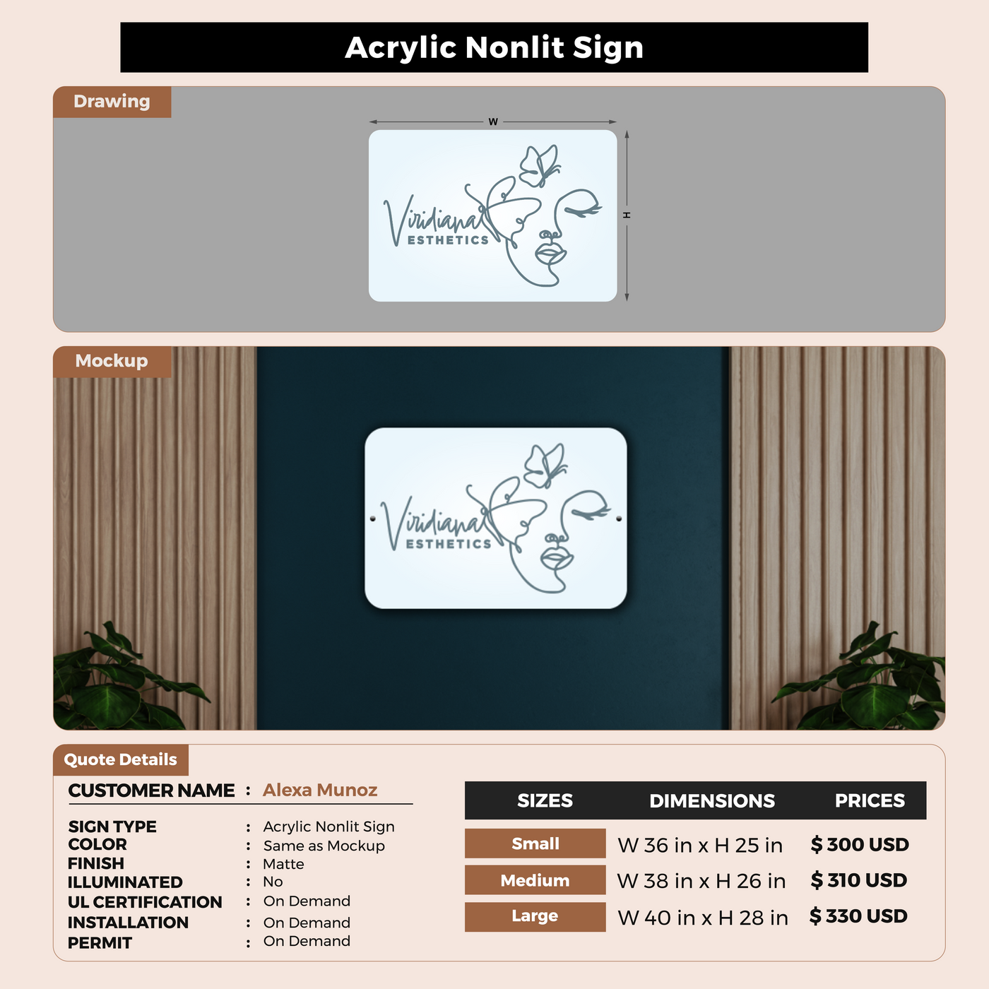 Custom Signs For Alexa Munoz
