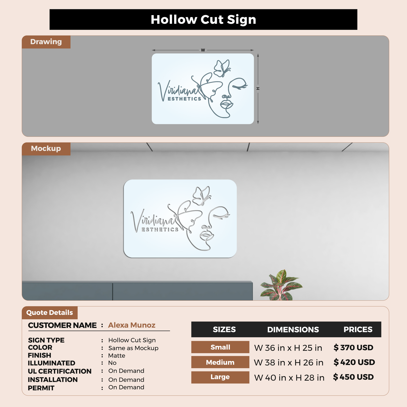 Custom Signs For Alexa Munoz