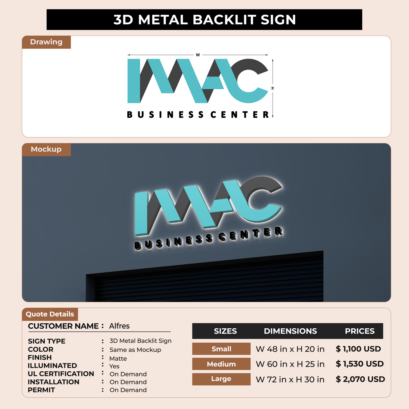 Custom Signs For Alfres