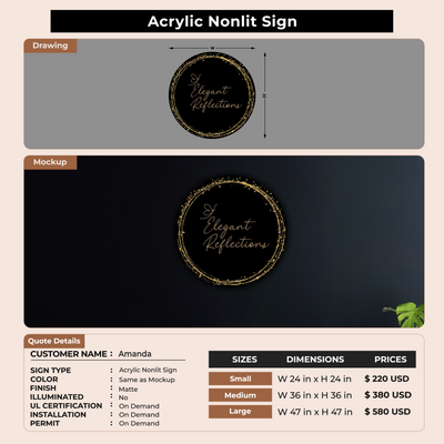 Custom Signs For Amanda