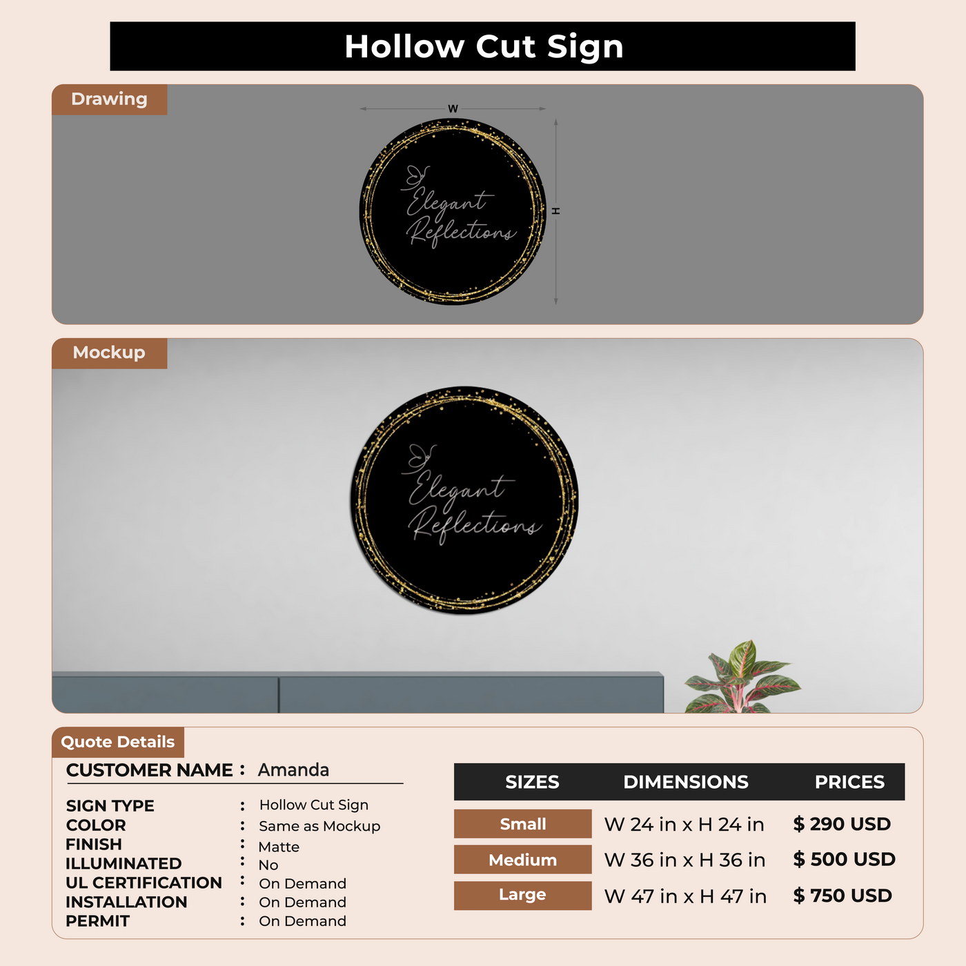 Custom Signs For Amanda