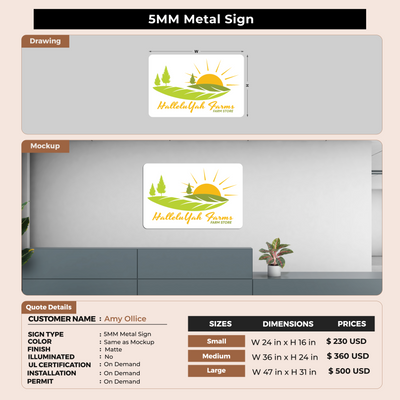 Custom Signs For Amy Ollice