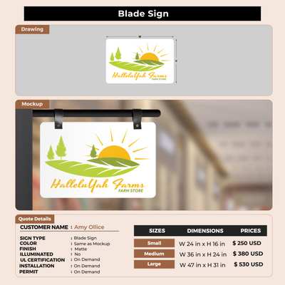 Custom Signs For Amy Ollice