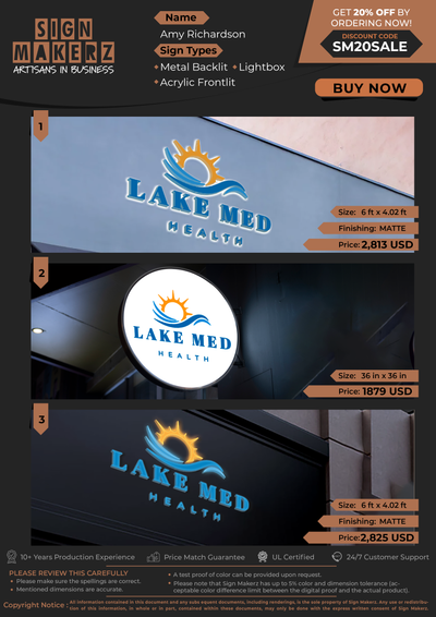 Business Signs For Amy Richardson