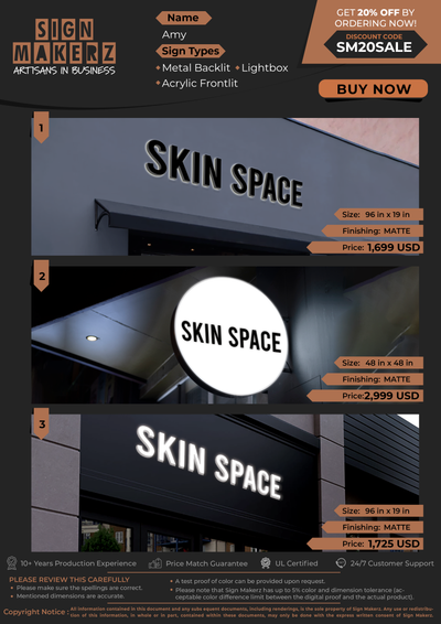 Business Signs for Amy