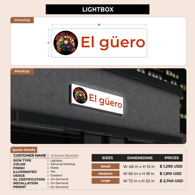 Custom Signs for Antonio Bautista