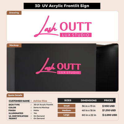 Custom Signs for Ashlee Rios