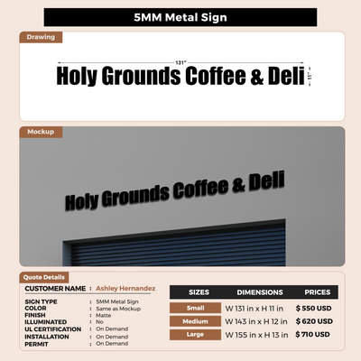 Custom Signs For Ashley Hernandez