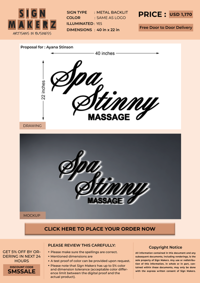 Business Signage for Ayana Stinson