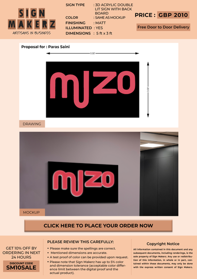 Business Signage For Paras Saini
