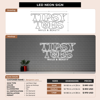 Business Signage for Benjamin Lenz