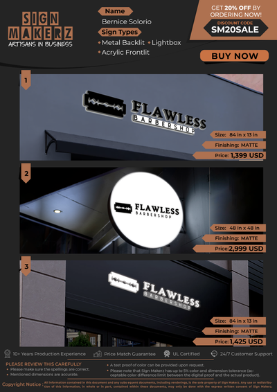 Business Signs for Bernice Solorio