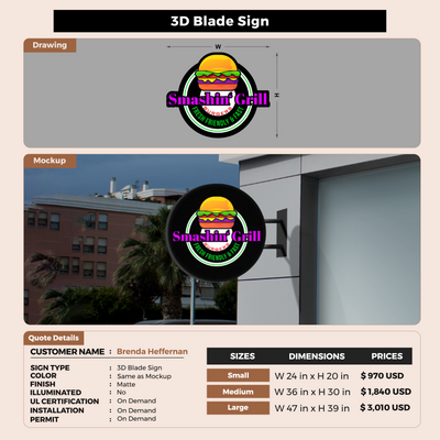Custom Signs For Brenda Heffernan