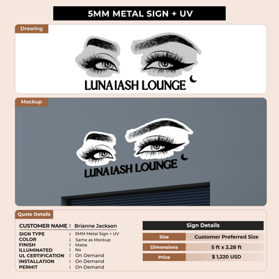 Business signage for Brianne Jackson