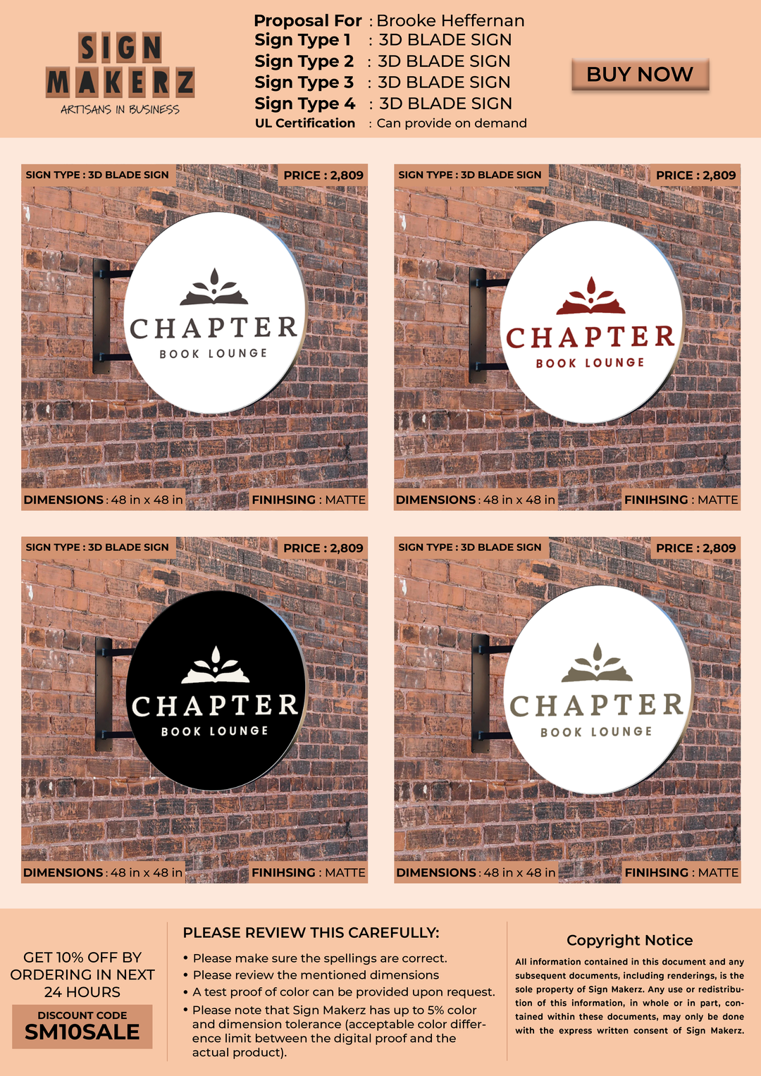 Business Signage for Brooke Heffernan