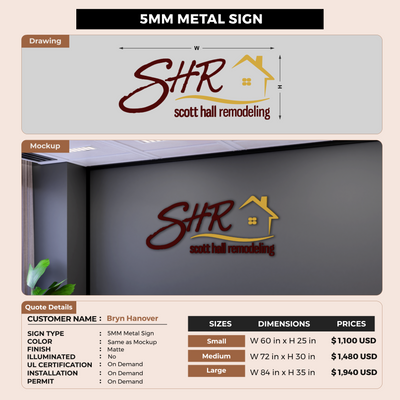 Custom Signs For Bryn Hanover