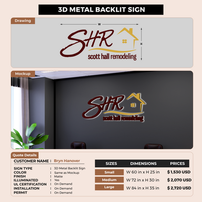 Custom Signs For Bryn Hanover