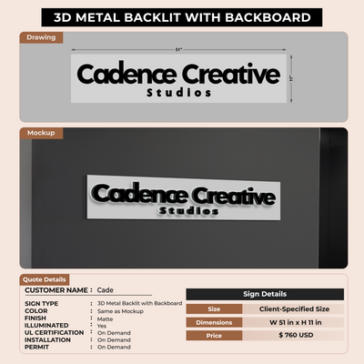 Custom Signs For Cade