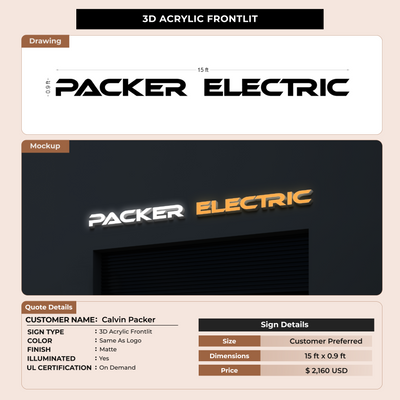 Custom Signs For Calvin Packer