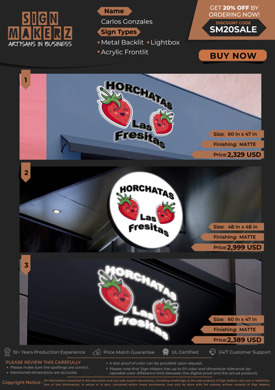 Business Signs for Carlos Gonzales