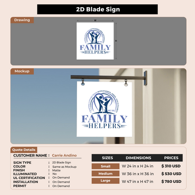 Custom Signs For Carrie Andino