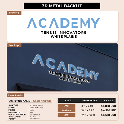 Business Signage for Cesar Andrade