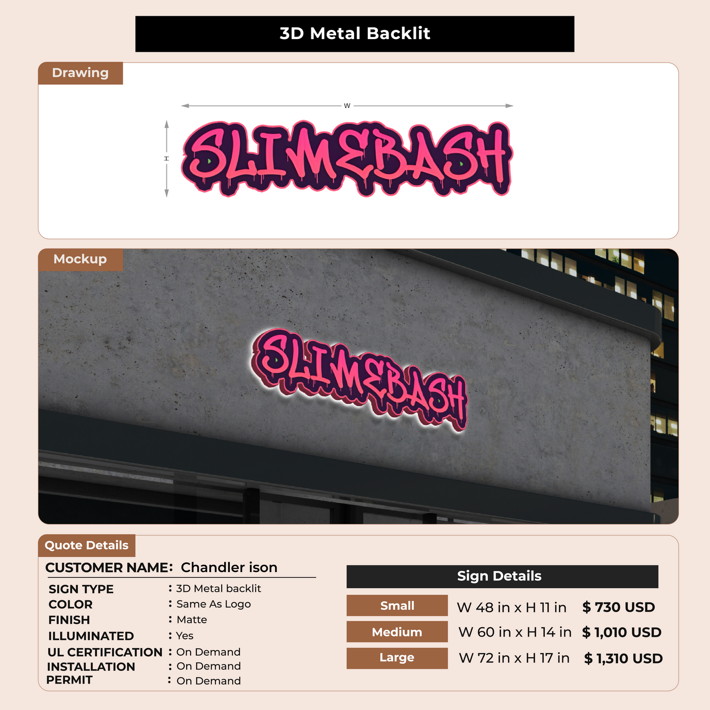 Custom Signs for Chandler ison