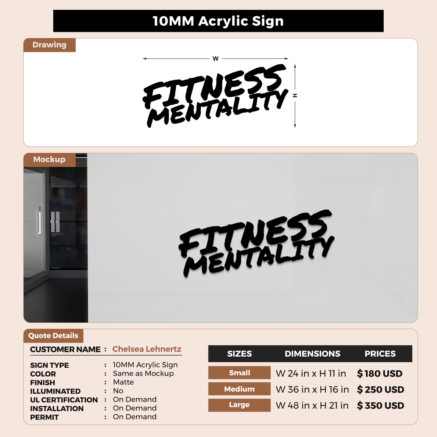 Custom Signs For Chelsea Lehnertz