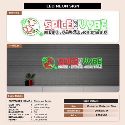 Business signage for Creyes Reyes