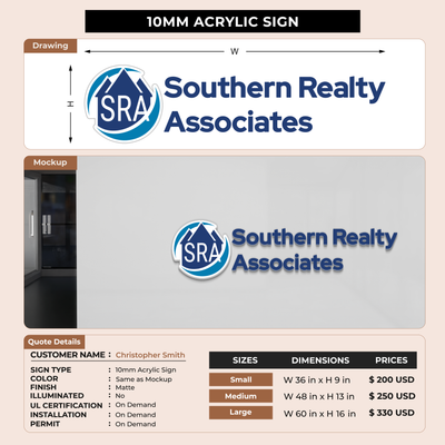 Custom Sign For Christopher Smith