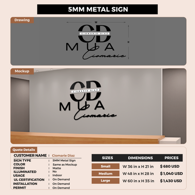 Custom Signs For Ciomarie Diaz