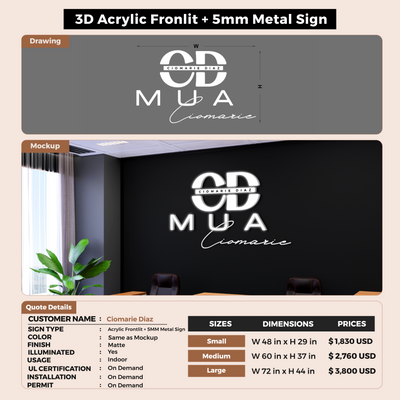 Custom Signs For Ciomarie Diaz