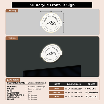 Custom Signs For Crystal A Richmond