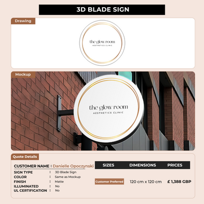 Custom Signs for Danielle Opoczynski